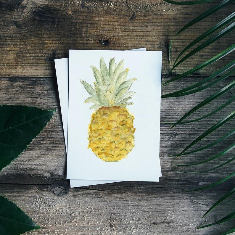 Postkarten  Art-Print Ananas